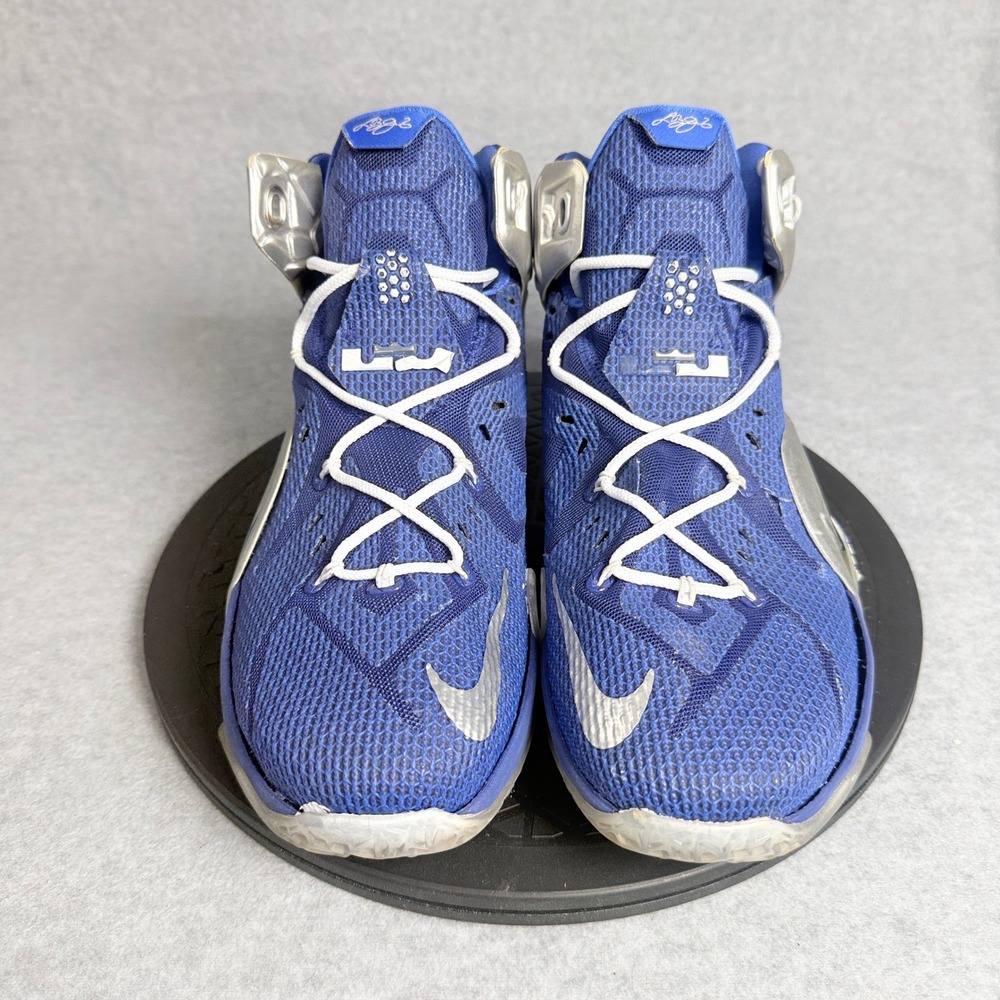 Nike LeBron 12 What If Deep Royal Blue Metallic Silver 684593-410 Mens 8.5 - Picture 4 of 7